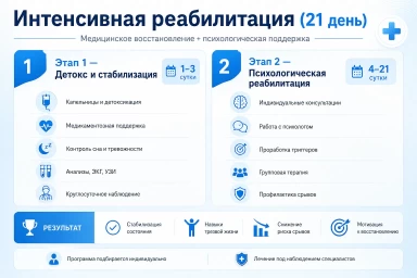 Реабилитация за 21 день в Таштаголе